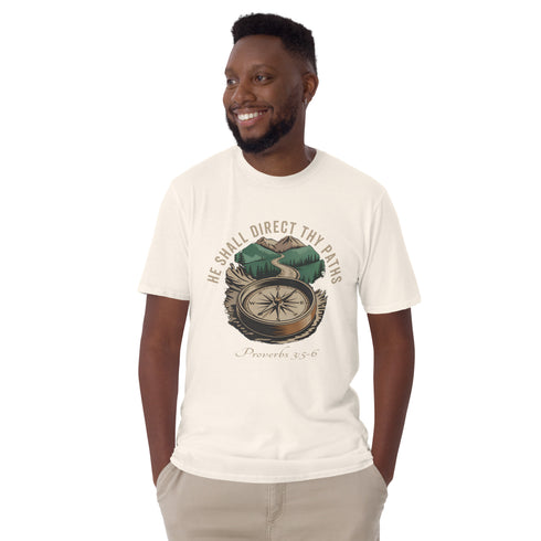 He Shall Direct Thy Paths Christian Bible Verse T-Shirt
